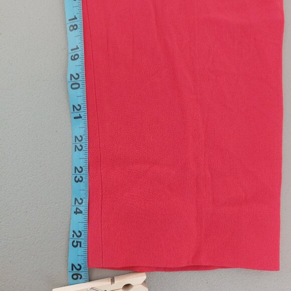 MAX MARA Red Jumpsuit Size 8 Draped Shoulder Tapered Leg V Neck Flutter Sleeves - Picture 12 of 16